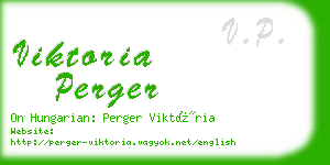 viktoria perger business card